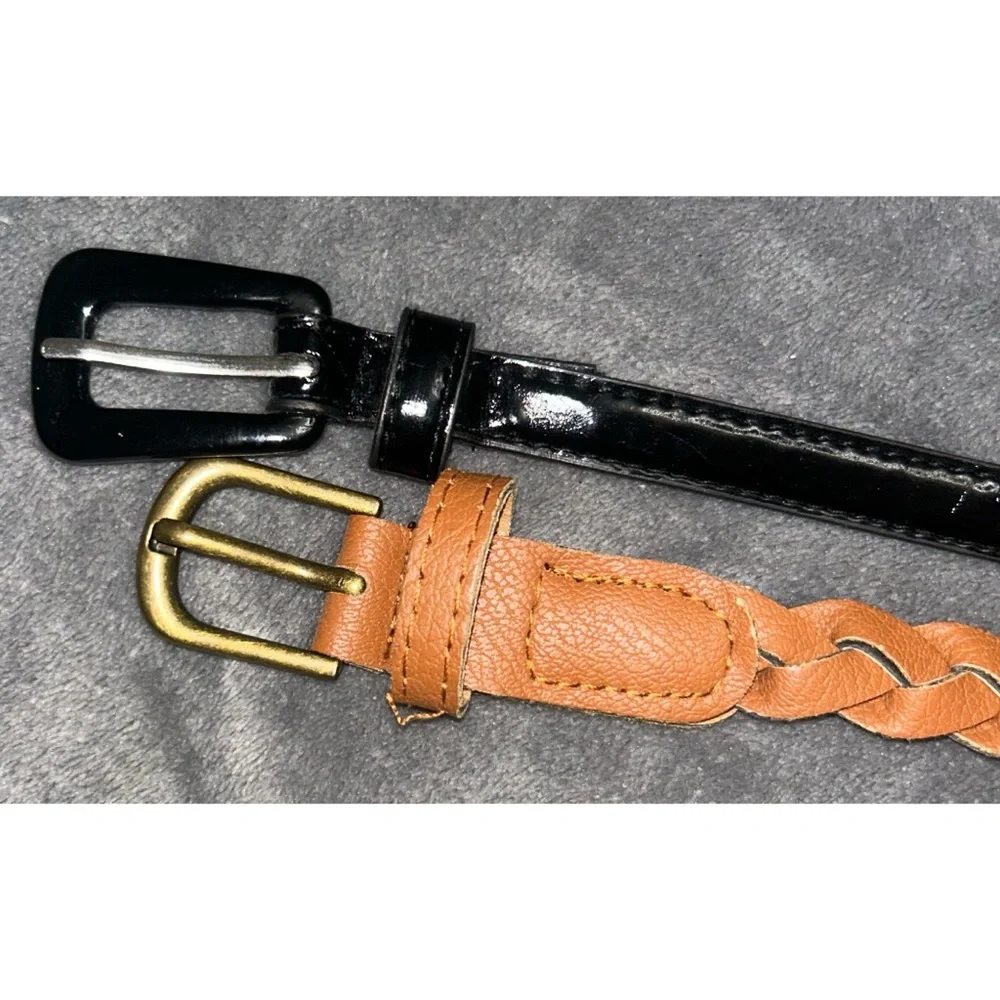 🖤🤎 Set of 2 Thin Waist Belts